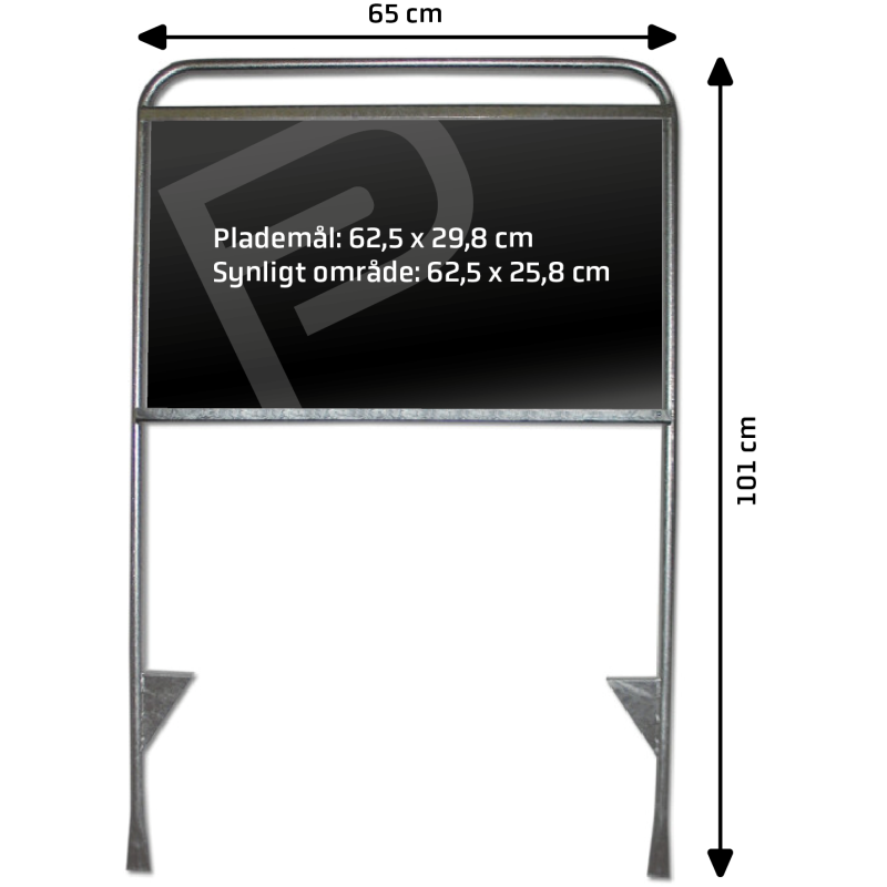 Byggepladsskilt 101 x 65 cm